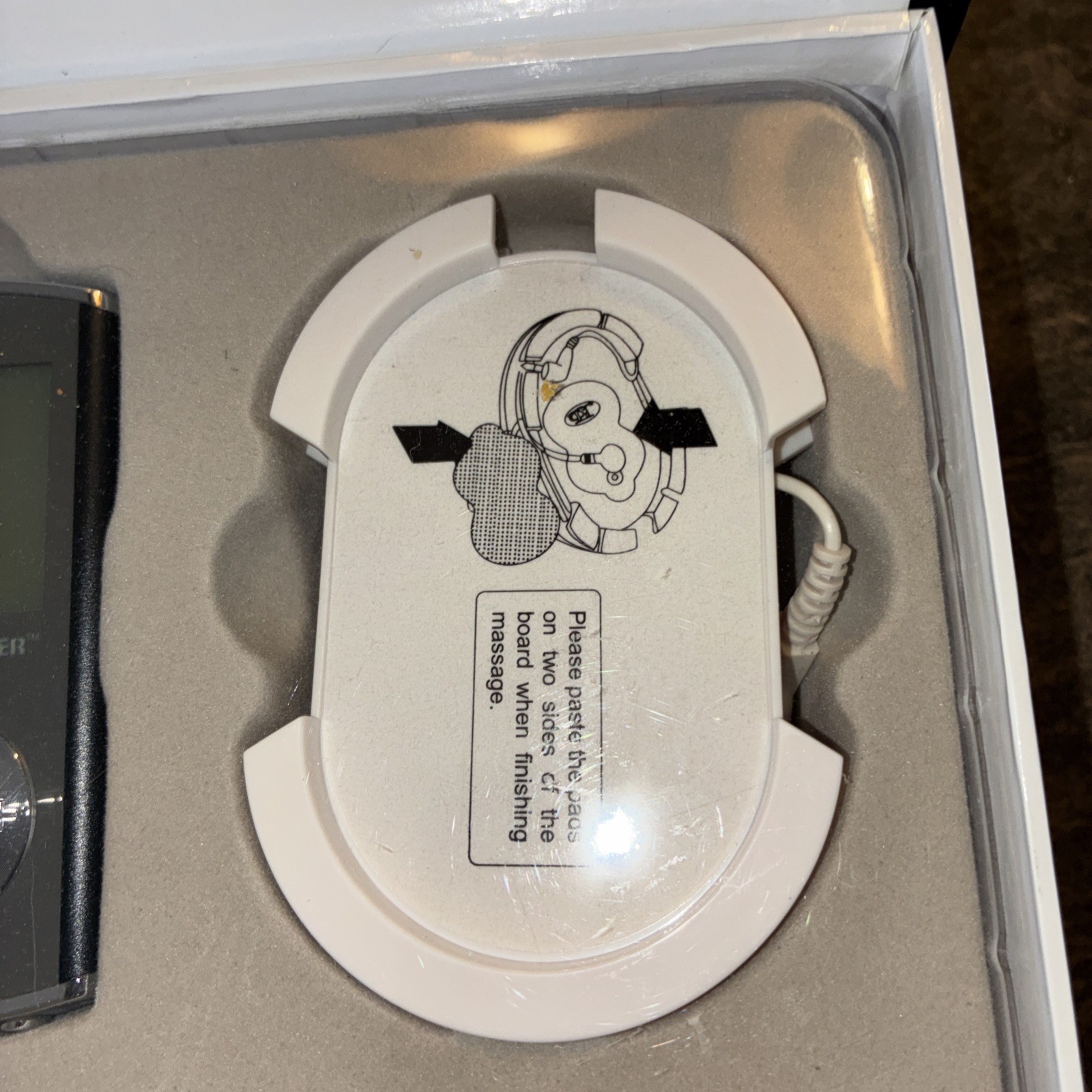 IQ Massager Professional II TENS Unit Muscle Stimulator One Wire Missing