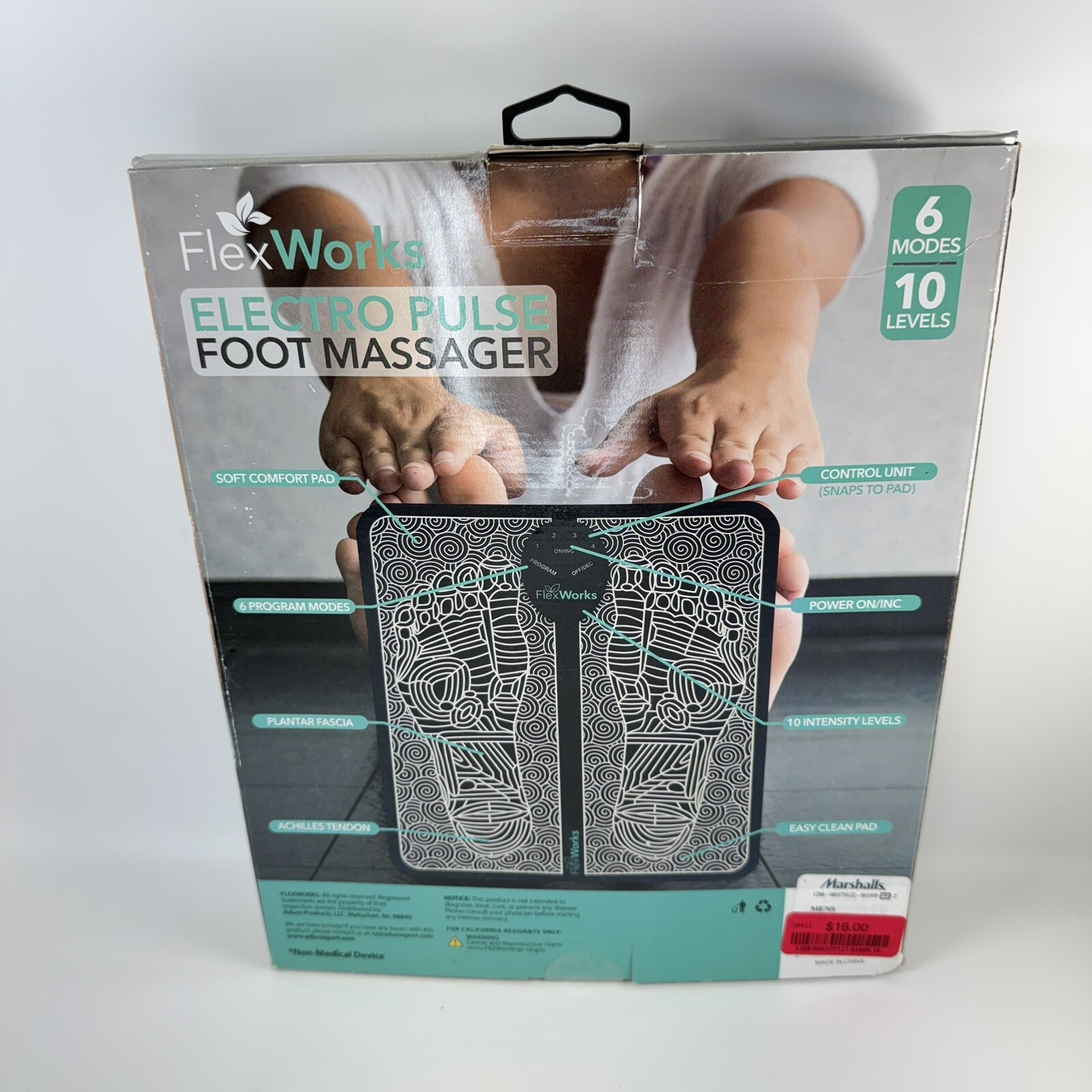 FlexWorks Electro Pulse Foot Massager 6 Modes & 10 Levels Unused