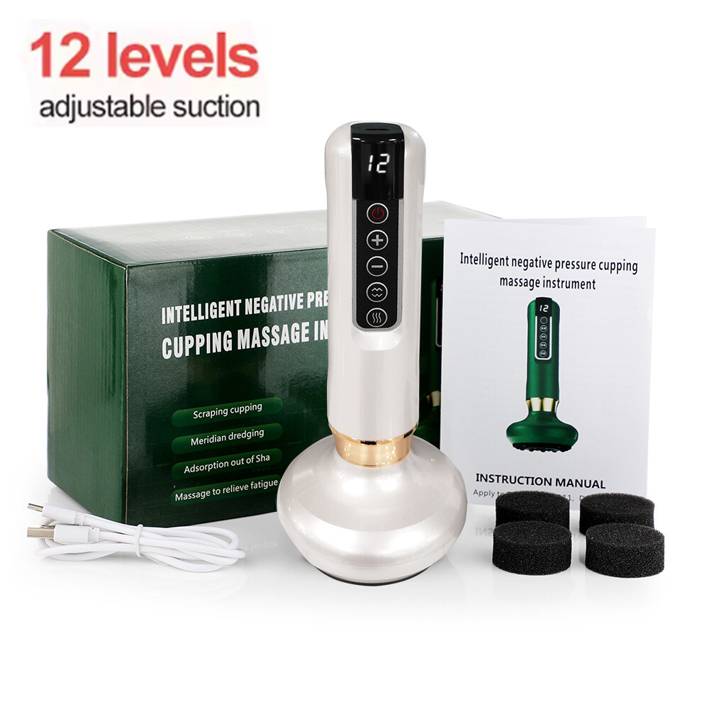 Electric Cupping Massager Vacuum Suction Cup GuaSha Anti Cellulite Beauty Tools