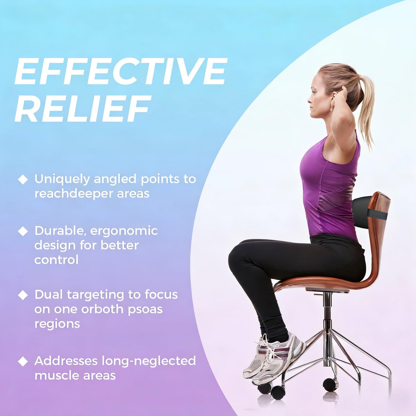 torktak Psoas Release Tool-Professional-Grade Deep Tissue Massage Tool for At…
