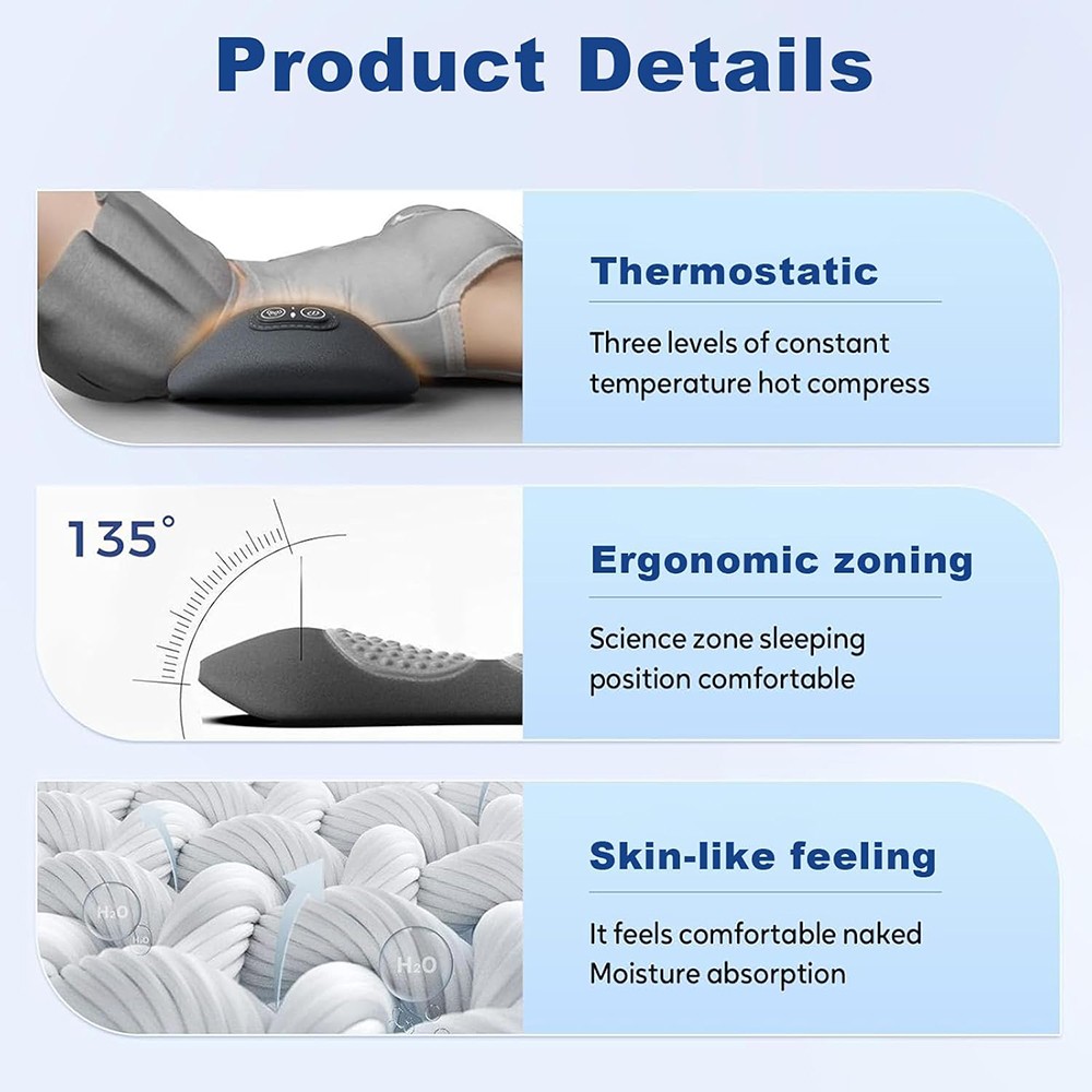 Electric Lumbar Support Pillow 3 In 1 Smooth Spine Triple Fusion Back Massager