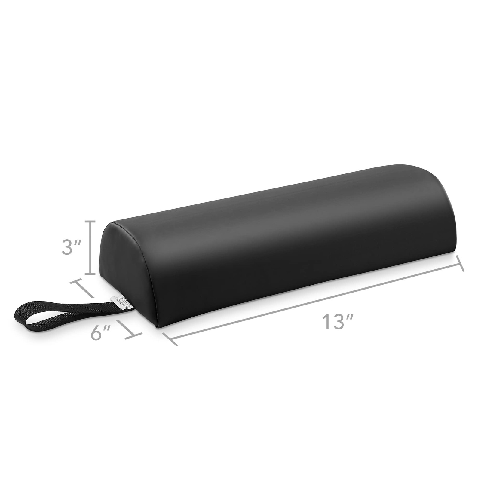 Saloniture Half Round Neck Massage Table Bolster 1 count (pack of 1), Black