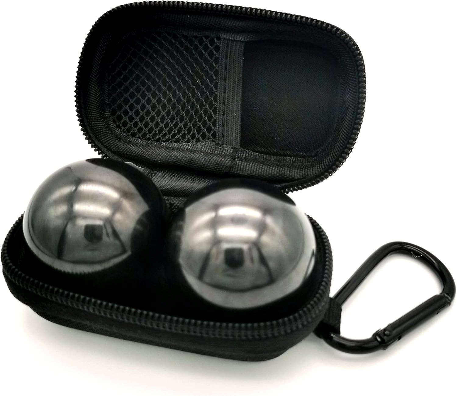 Firstnos 1.57Inch Chrome Steel Black Baoding Balls for Hand Therapy, Exercise, a