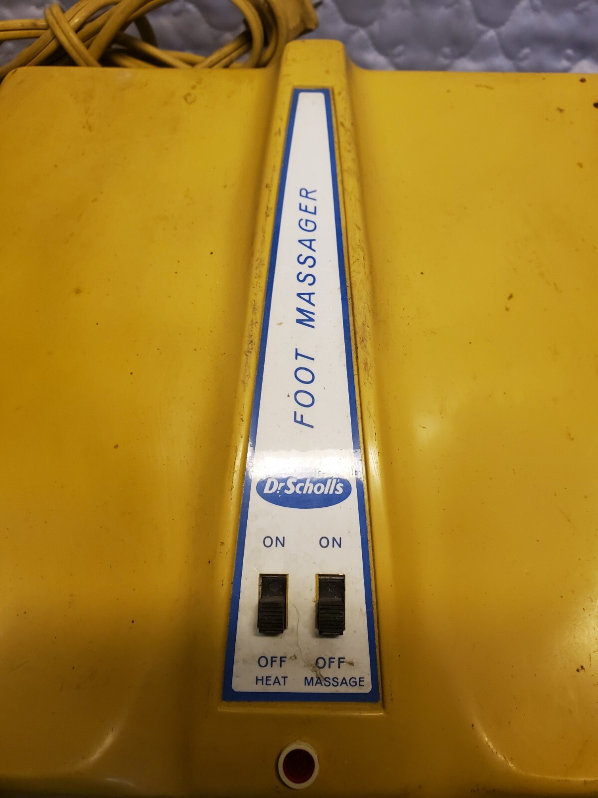 Vintage Dr Scholls Foot Massager With Heat No. 413X, Harvest Gold, TESTED WORKS