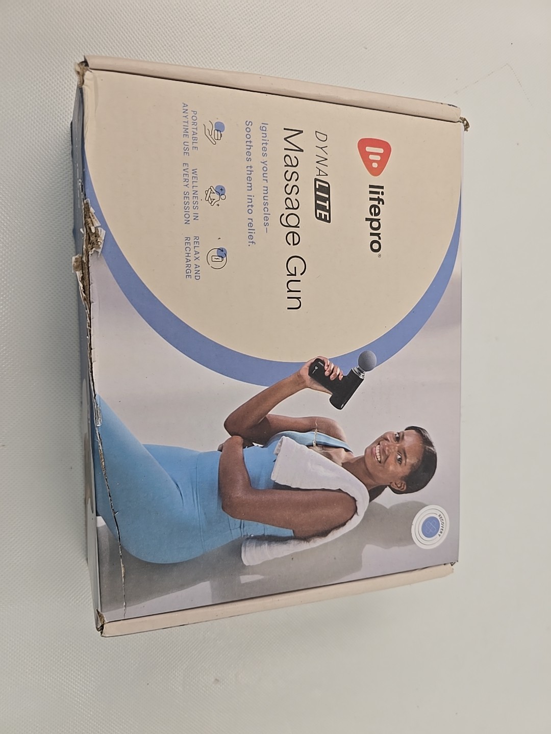 Lifepro dynamite massage gun portable relax 4 massage heads charge Cable Manual