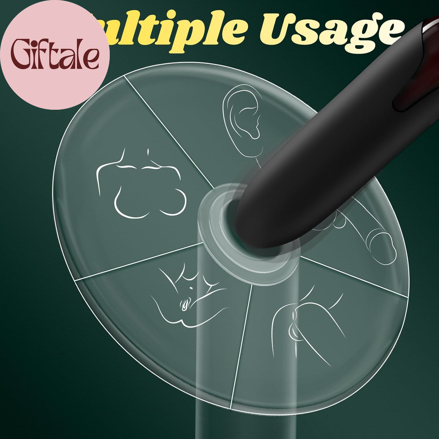 Mini Bullet Vibrator for Women, Waterproof Mini Clit Vibrator with 10 Modes, Ful