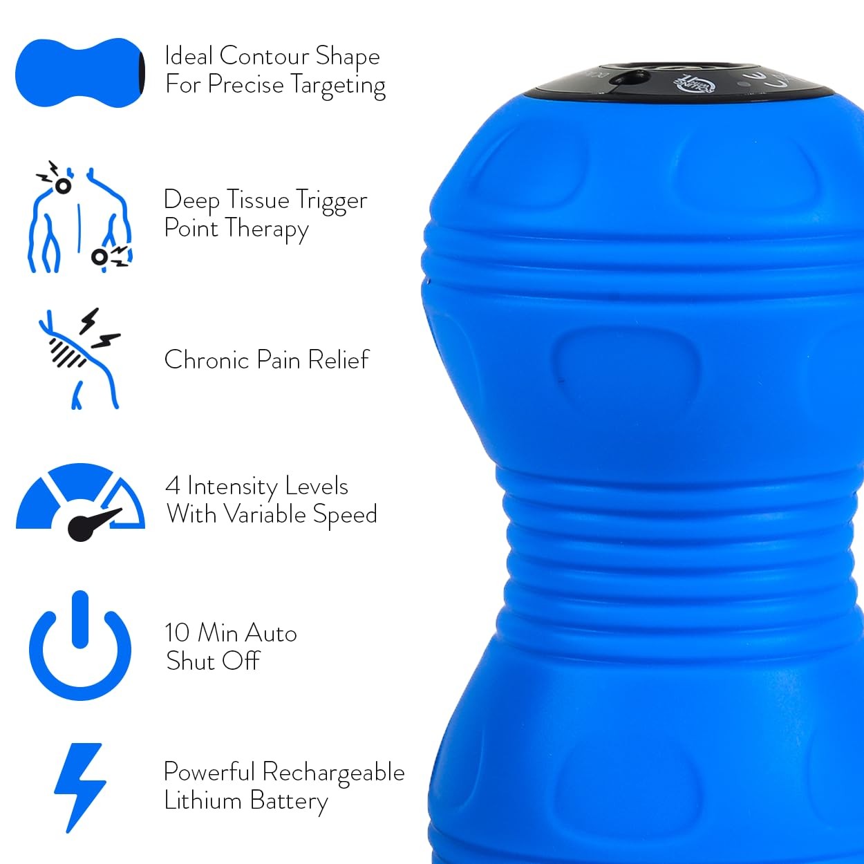 Vibrating Peanut Massage Ball – Deep Tissue Trigger Point Therapy, Myofascial…