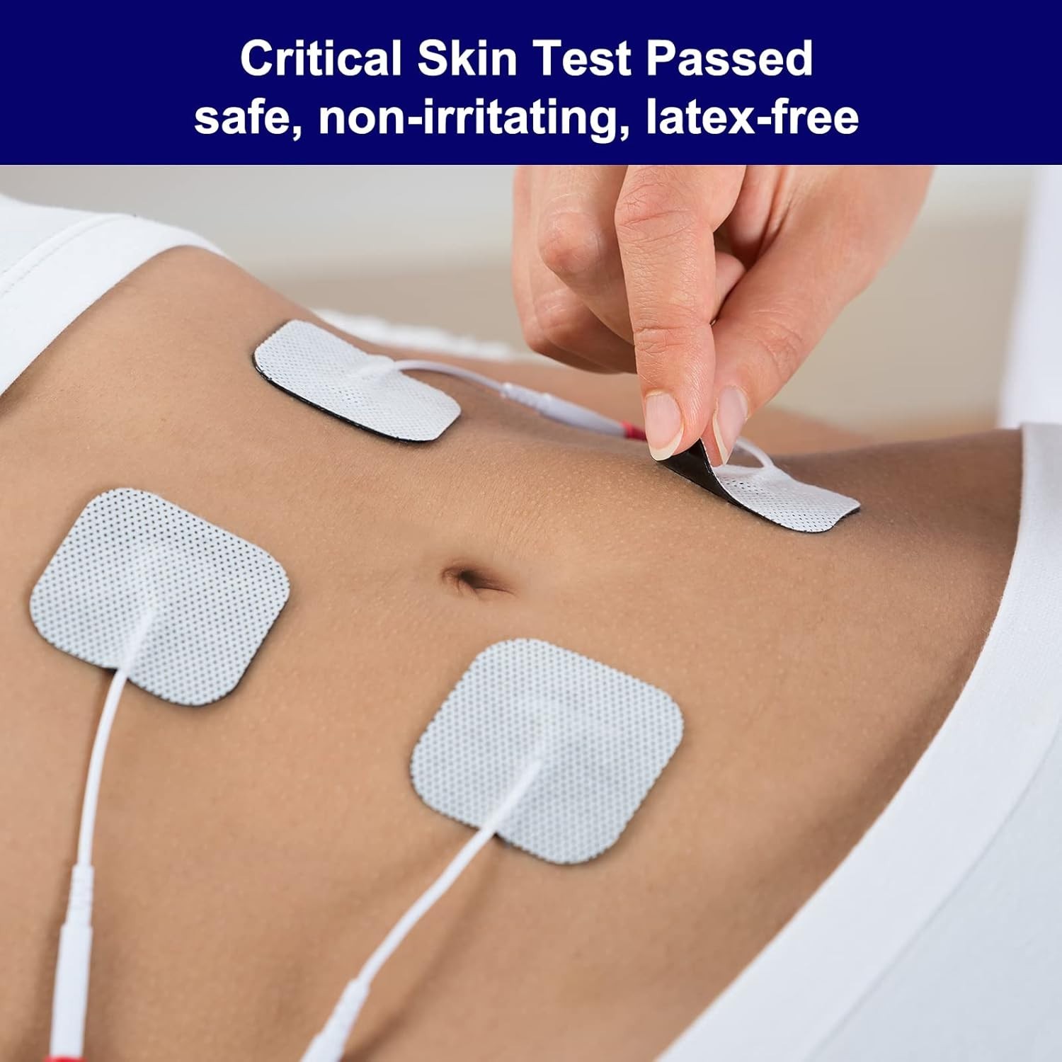 TENS Unit Replacement Pads 2×2 20pcs Reusable Electrodes for Electrotherapy