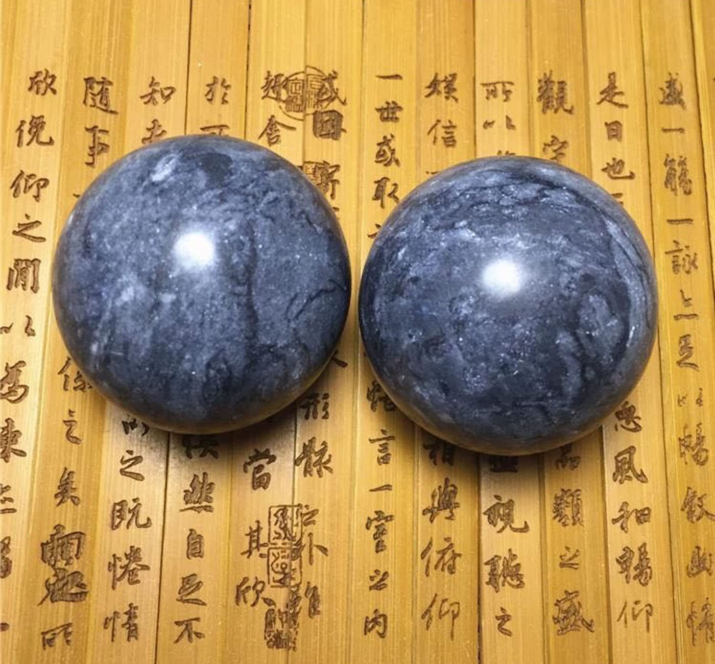 Yepmlrt Dark Gray Baoding Ball, Chinese Health Sports Massage Ball, Used for …