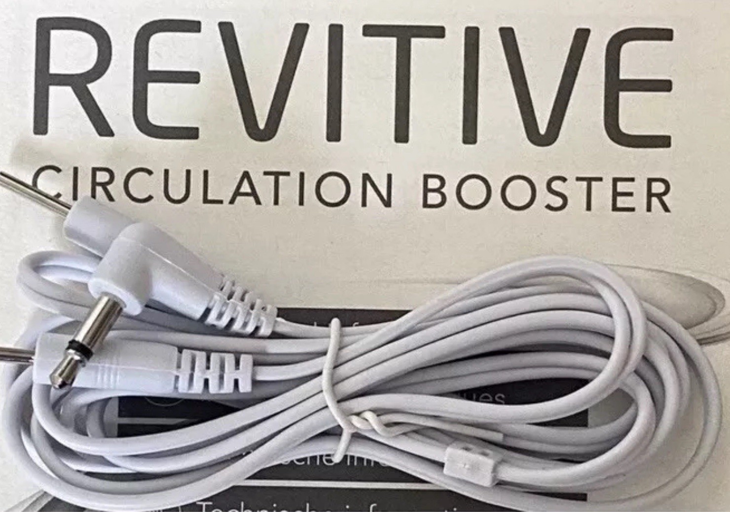 10 X Revitive circulation booster Male lead cable for Electrode pads
