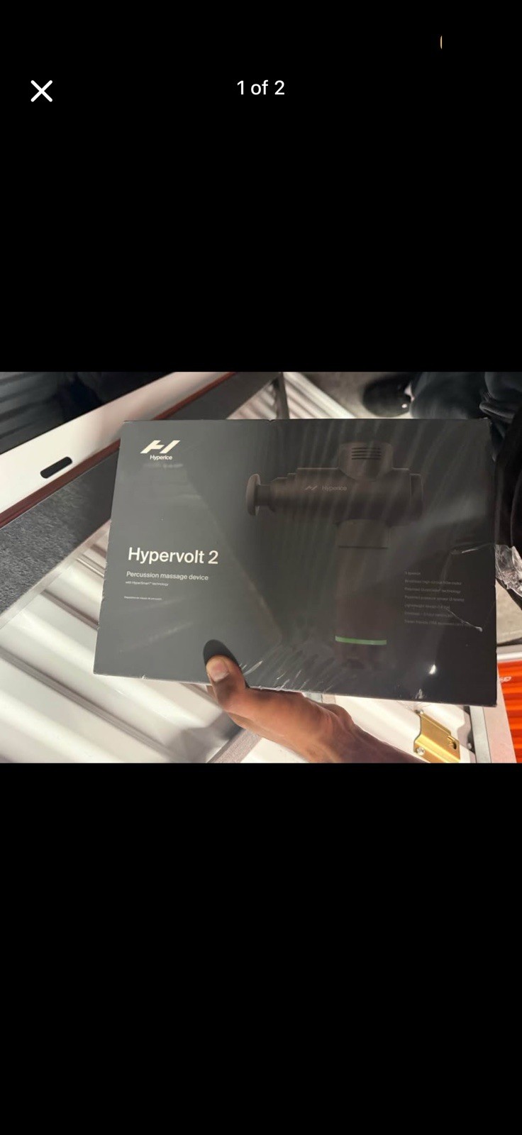 Hyperice Hypervolt Go 2 Percussion Massage Device Black
