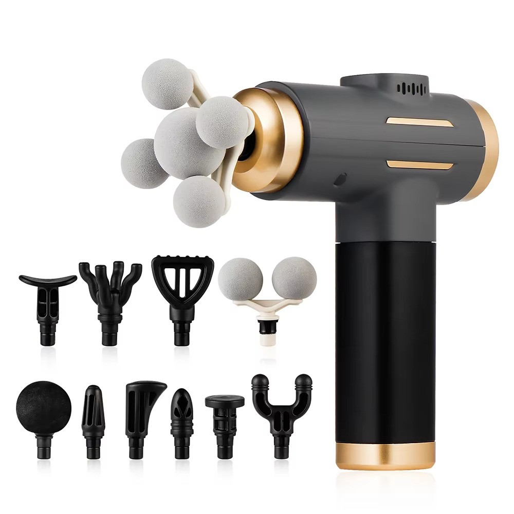 11-IN-1 Electric Massage Gun/99 Level Powerful Fascia High Frequency Vibration