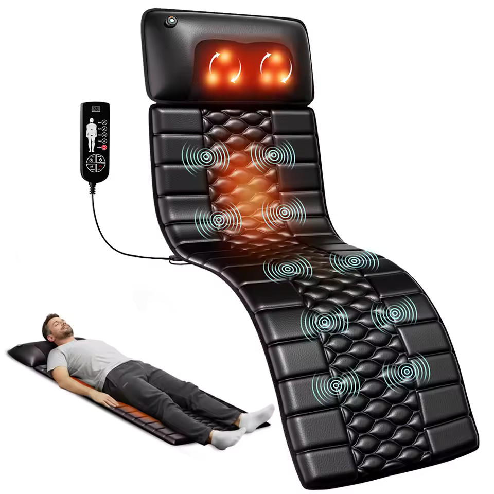 Massage Mat With Heat Feature 9 Intensity Levels, Relax at Home Office NEW