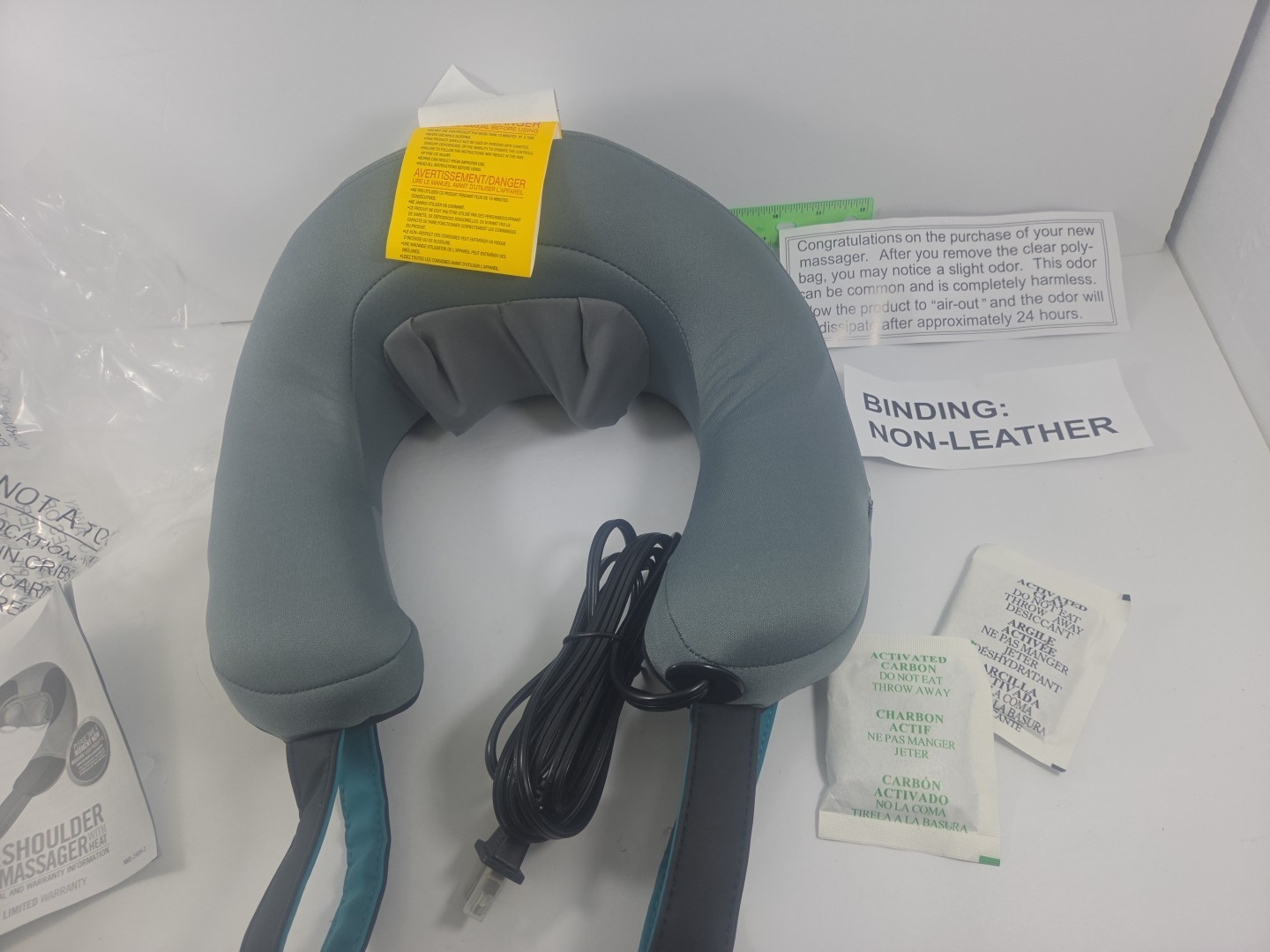 Homedics Shiatsu Vibrating Neck Massager w/Soothing Heat Relaxing NMS-240HB-2