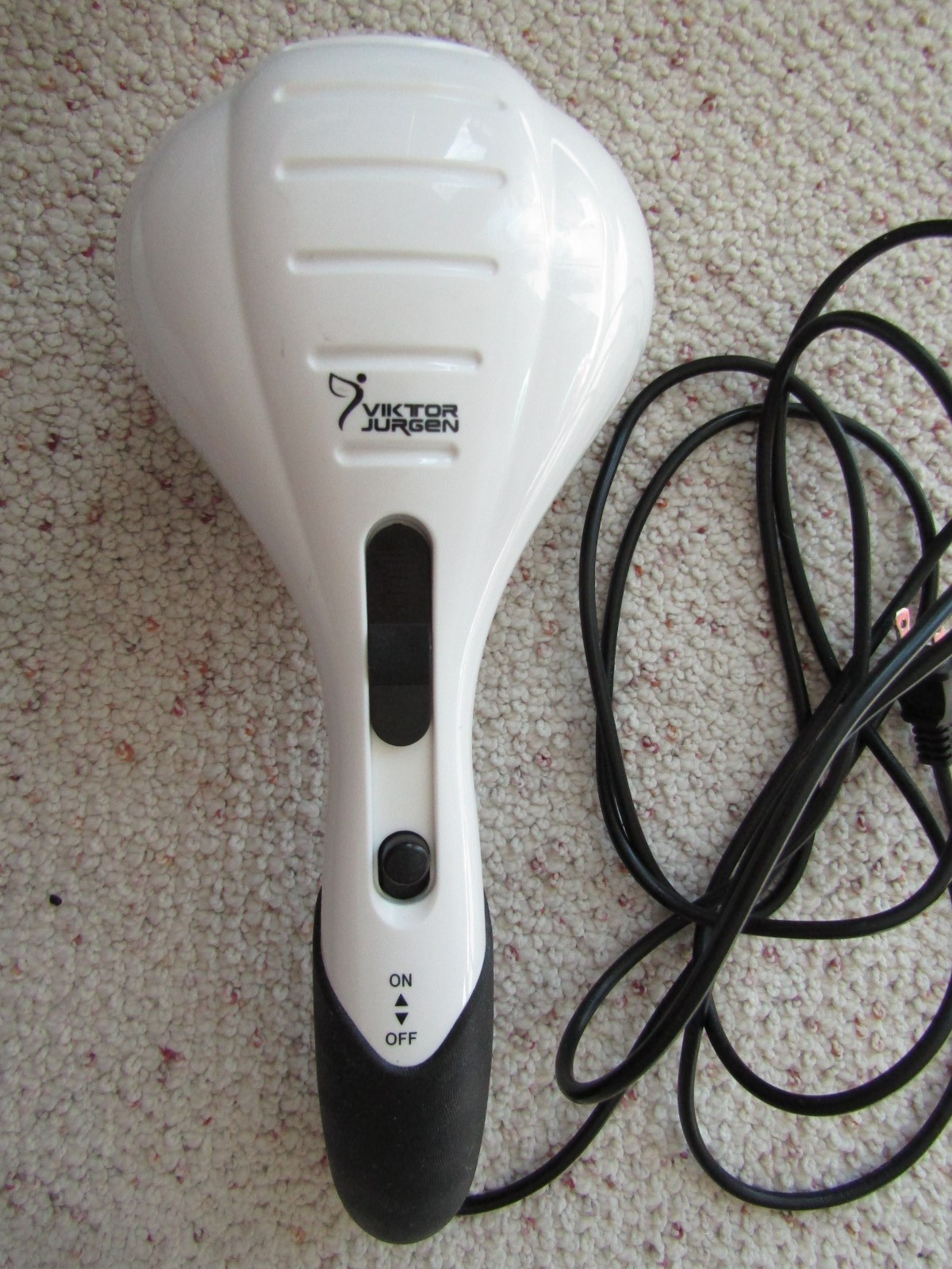 Viktor Jurgen Handheld Percussion Massager Massage Hammer 2 Heads Adjust Speed
