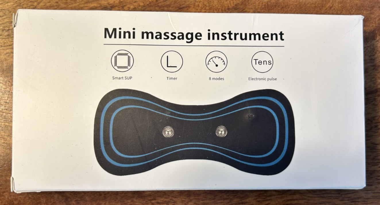 Portable EMS Mini Massager Back Full Body Muscle Stimulator Pain Relief Device