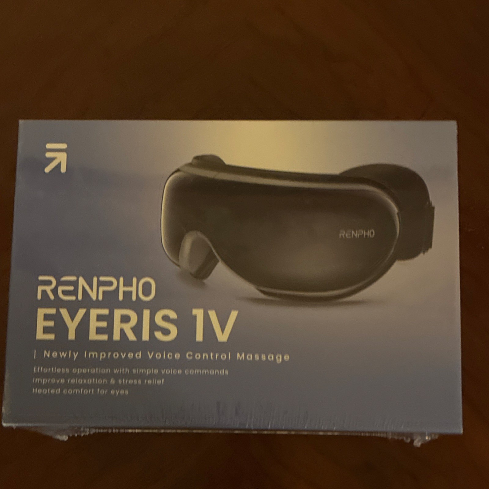 RENPHO Eyeris 1V Electric Eye Massager Heated Voice Control Black