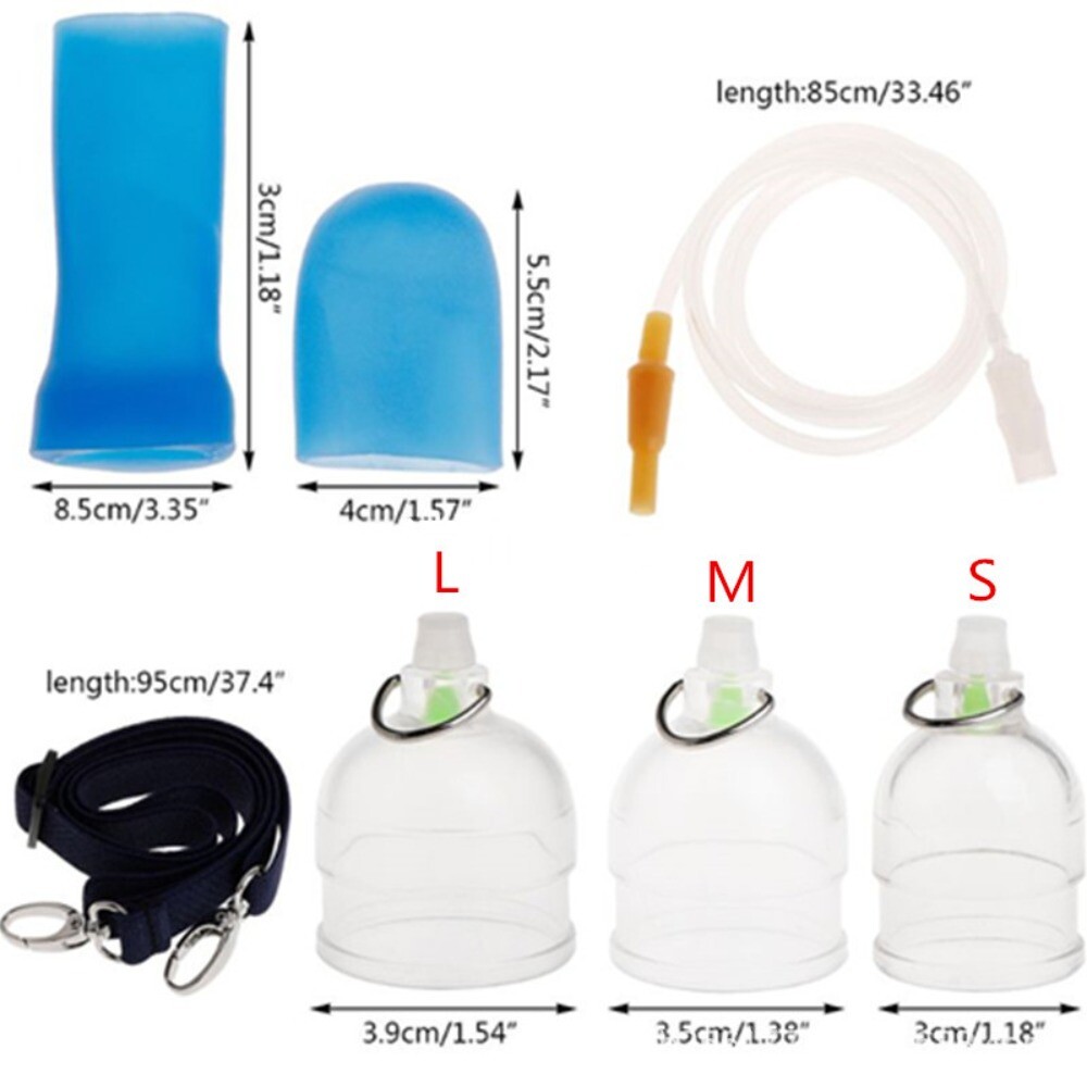 Wearable Male Stretcher Cupping Set Vacuum Cup Massage Extender Body Enhancer