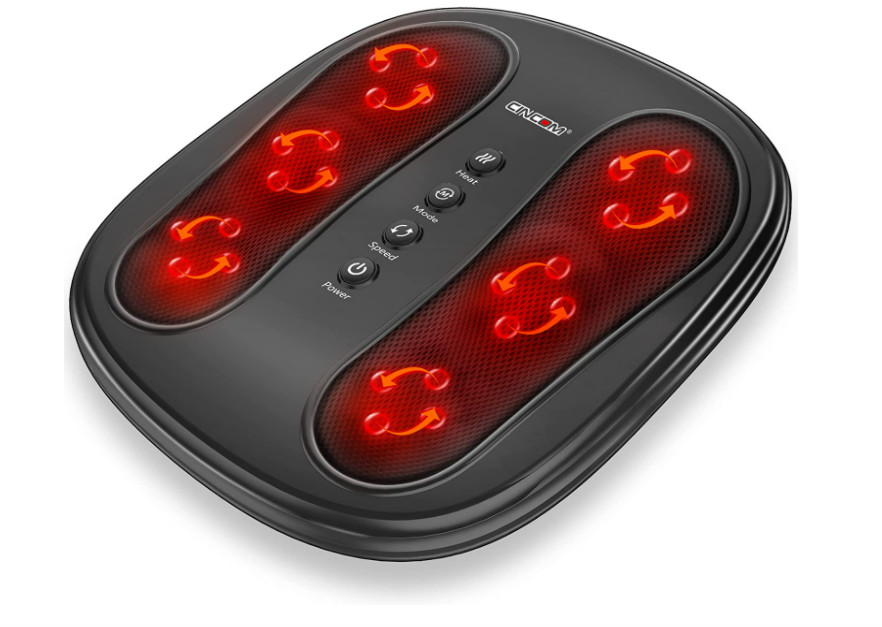Power Legs Vibration Plate Foot Massager Platform with Rotating Acupressure Head