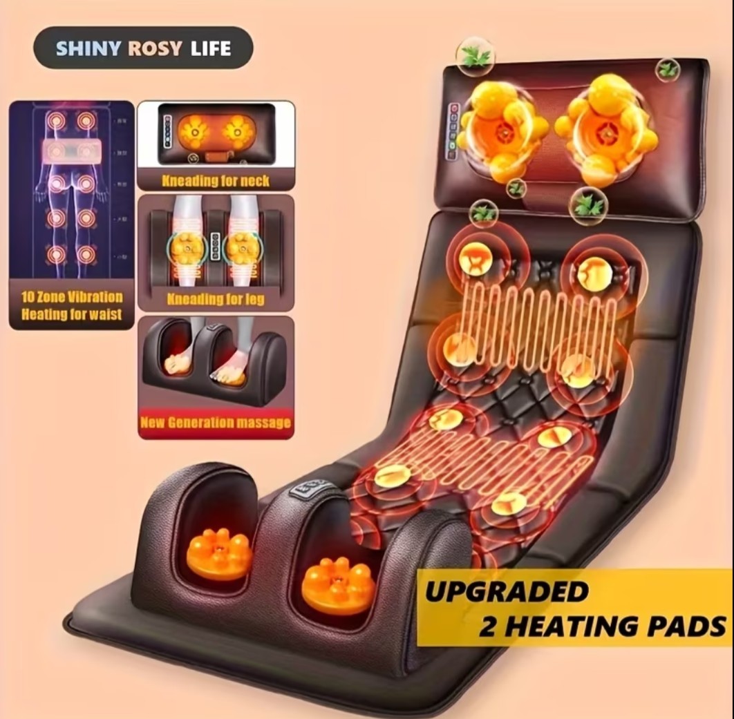 1 SET OF LARGE BROWN FULL BODY HEATING MASSAGER 2 STYLES OF PU MATERIAL