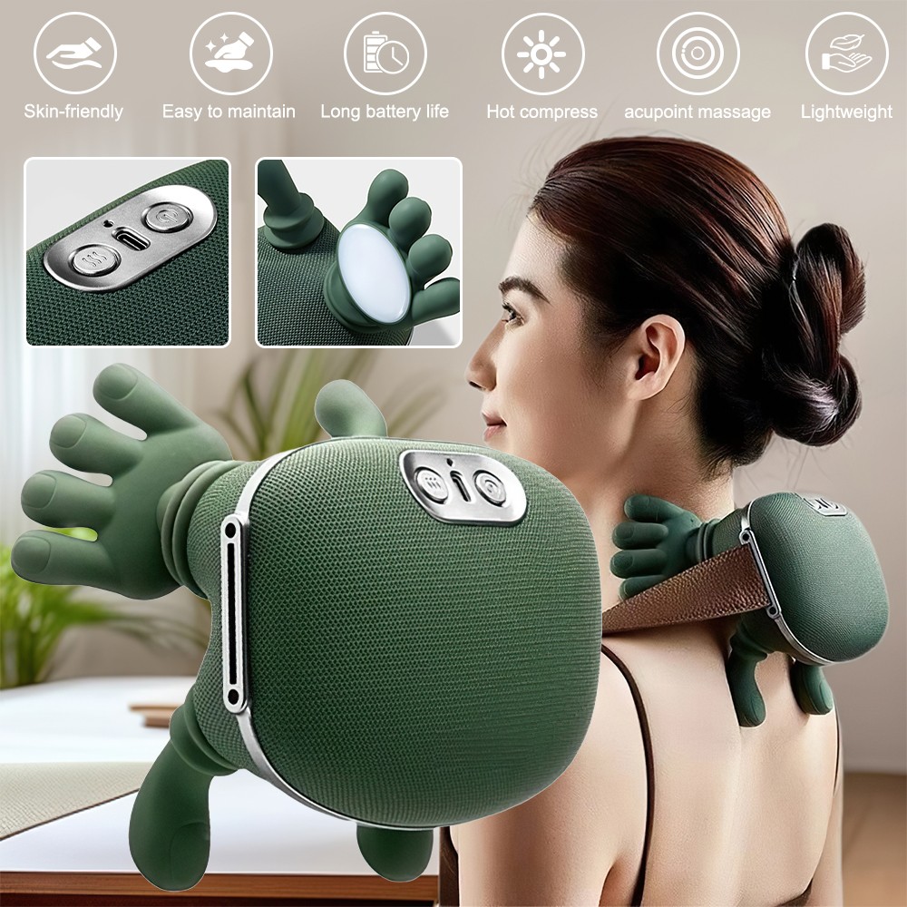 Electric Neck & Shoulder Massager with Heat Shiatsu 4D Kneading Pain Relief