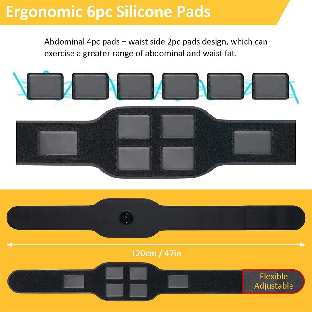 Next Gen Ultra EMS Muscle Stimulator Rechargeable Fitness AB Belt Toning Set