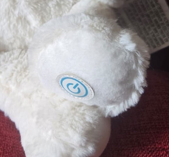 Health Touch Vibrating Puppy Massager Plush Dog Neck Back Body Relaxation Toy