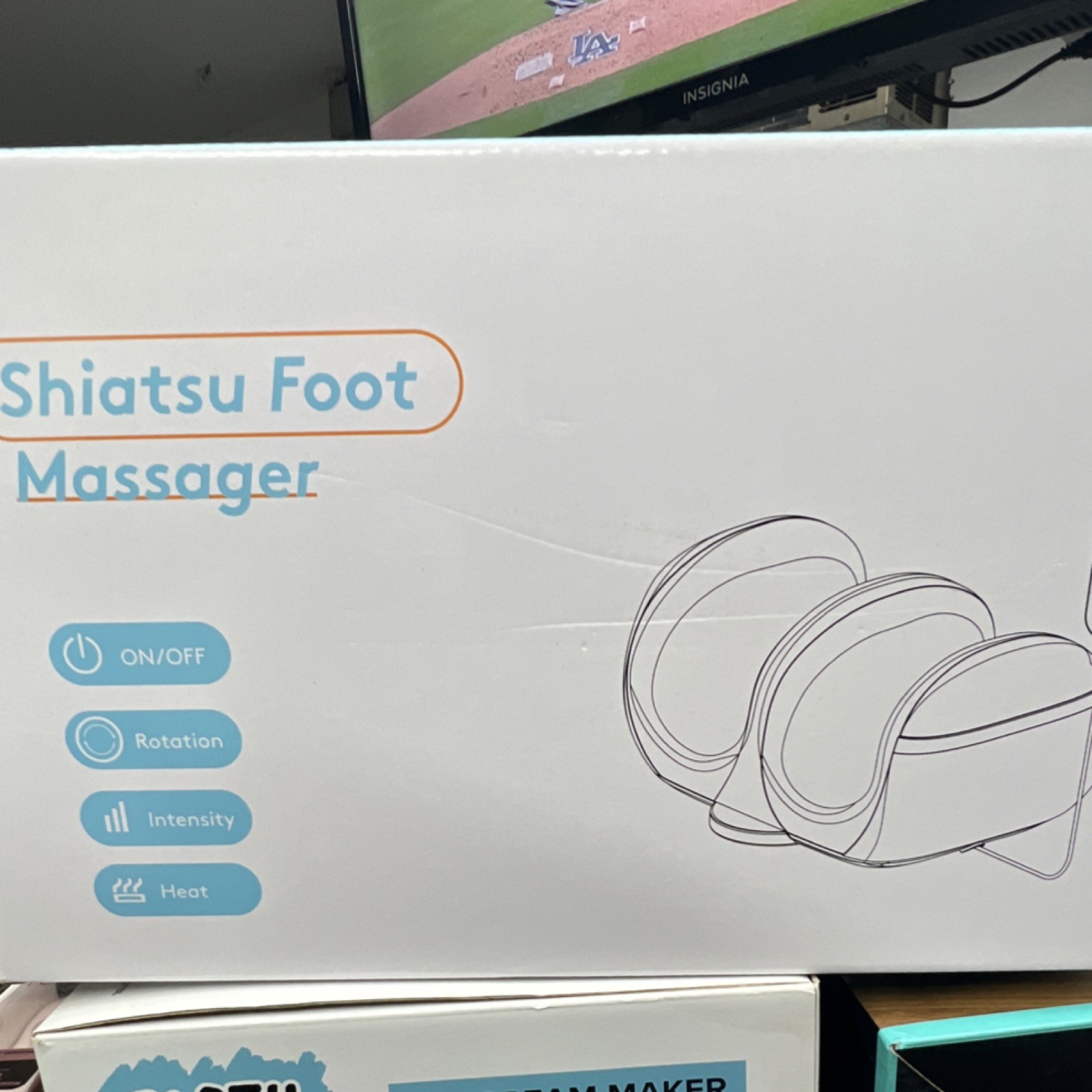 Shiatsu Heated Foot Massager FM03 Multispeed Corded Electric Black