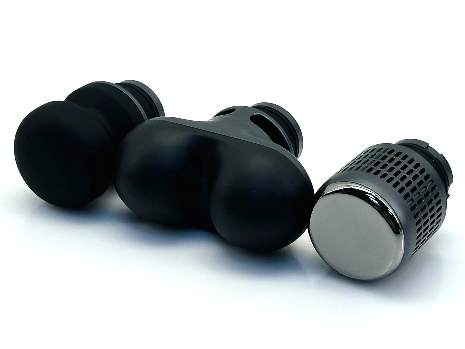 Sharper Image Powerboost Pro+ 1015848 Black/Silver Hot/Cold Percussion Massager