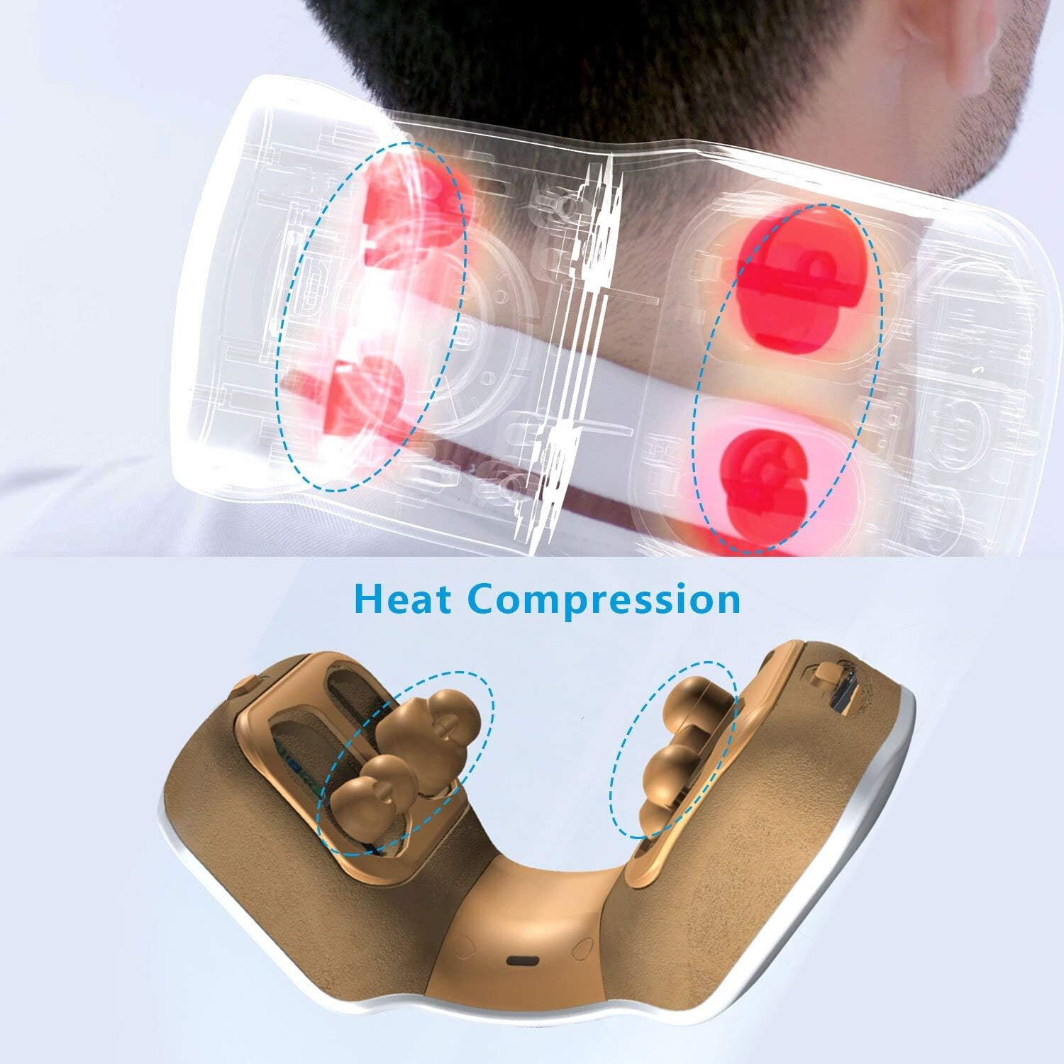 ✅ Breo iNeck2 Shiatsu Electric Shoulder Neck Massager Heat Compression Magnetic