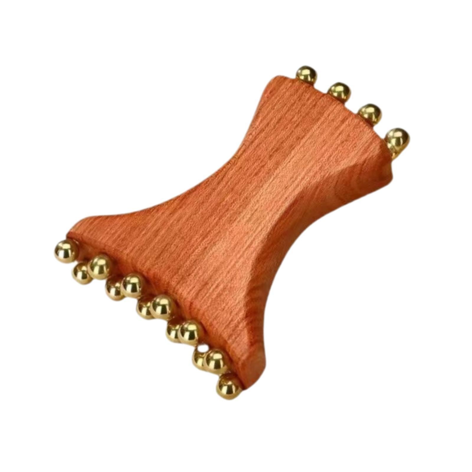 Gua Sha Facial Tool with Beads Handheld Multifunctional Manual Face Massage