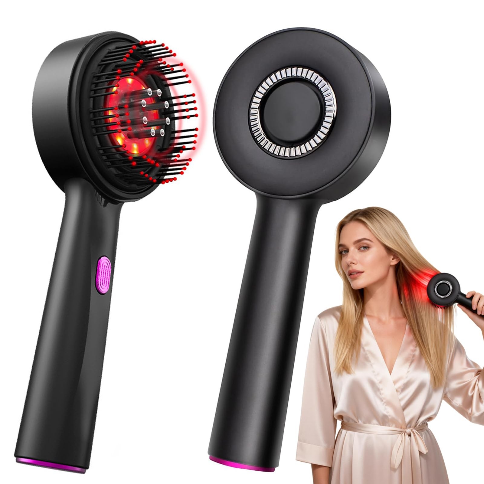 Electric Scalp Massager Red Light-scalp massager with red light therapy with …