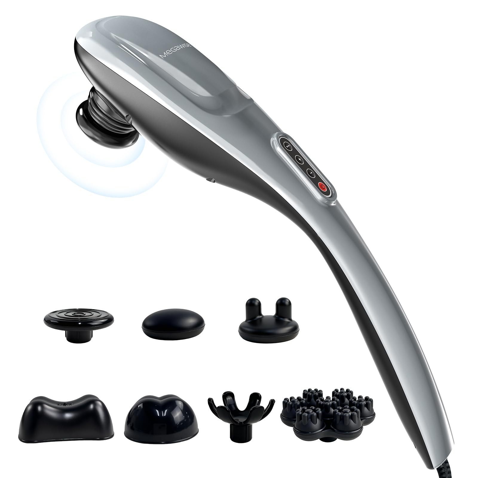 Megawise Handheld Deep Tissue Neck Back Massager For Shoulders Waist Legs 3600