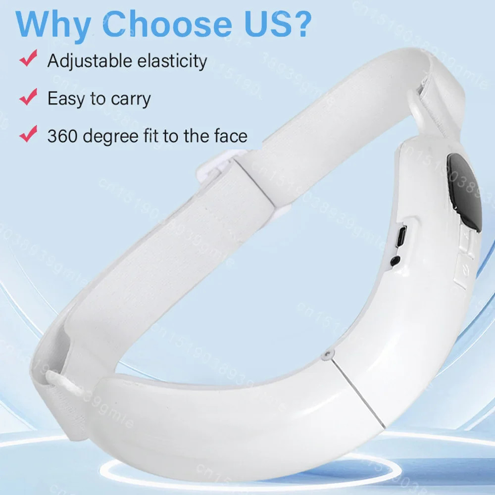 4-in-1 Facial Massager with Remote Control, 5 Modes, 15 Intensities, White
