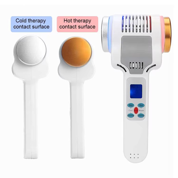 Cold and Hot Hammer Shrinking Pores Facial Massager Anti Aging Beauty Equipment