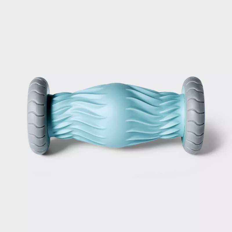 ALL IN MOTION™ HOT AND COLD FOOT ROLLER TPR MANUAL MASSAGER – BLUE/GRAY