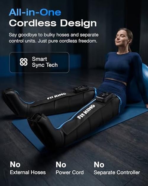 Cordless Air Compression Recovery System – Professional Full Leg & Foot Medium