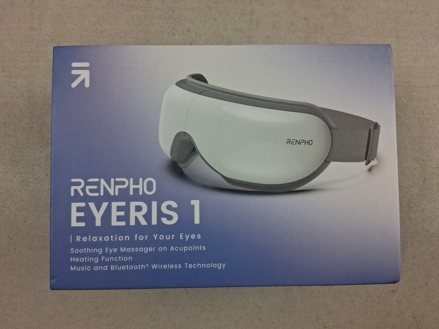 RENPHO Eyeris1 Eye Massager Migraine Massager w/ Heat Music & Remote Bluetooth