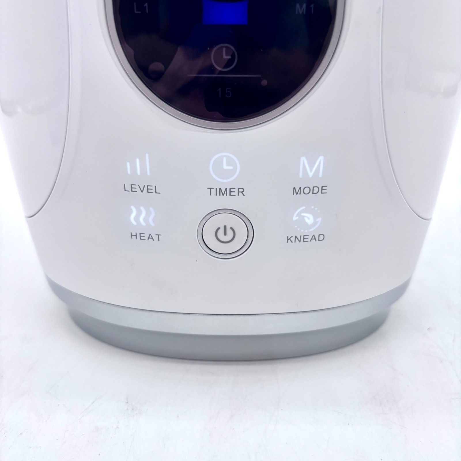 Uladis Rechargeable Hand Massager With Heat And Compression – White