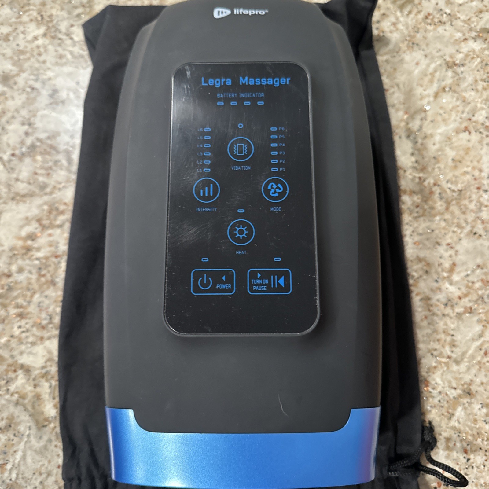 Legra Hand Massager with Heat and Compression – Finger, Wrist, and Palm Massager