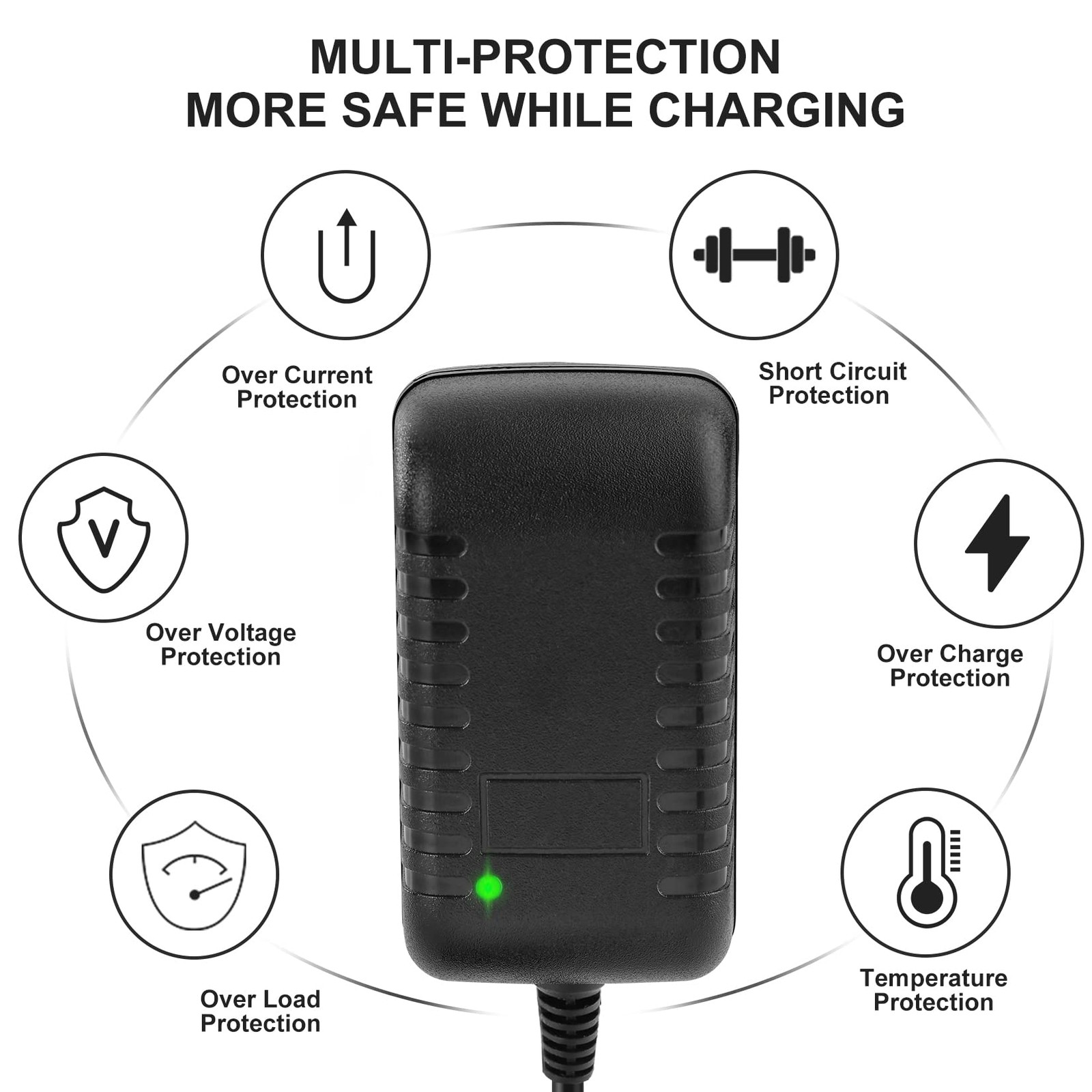 Massage Gun Charger 24V ~ 25.2V 1A Charger for 24V..