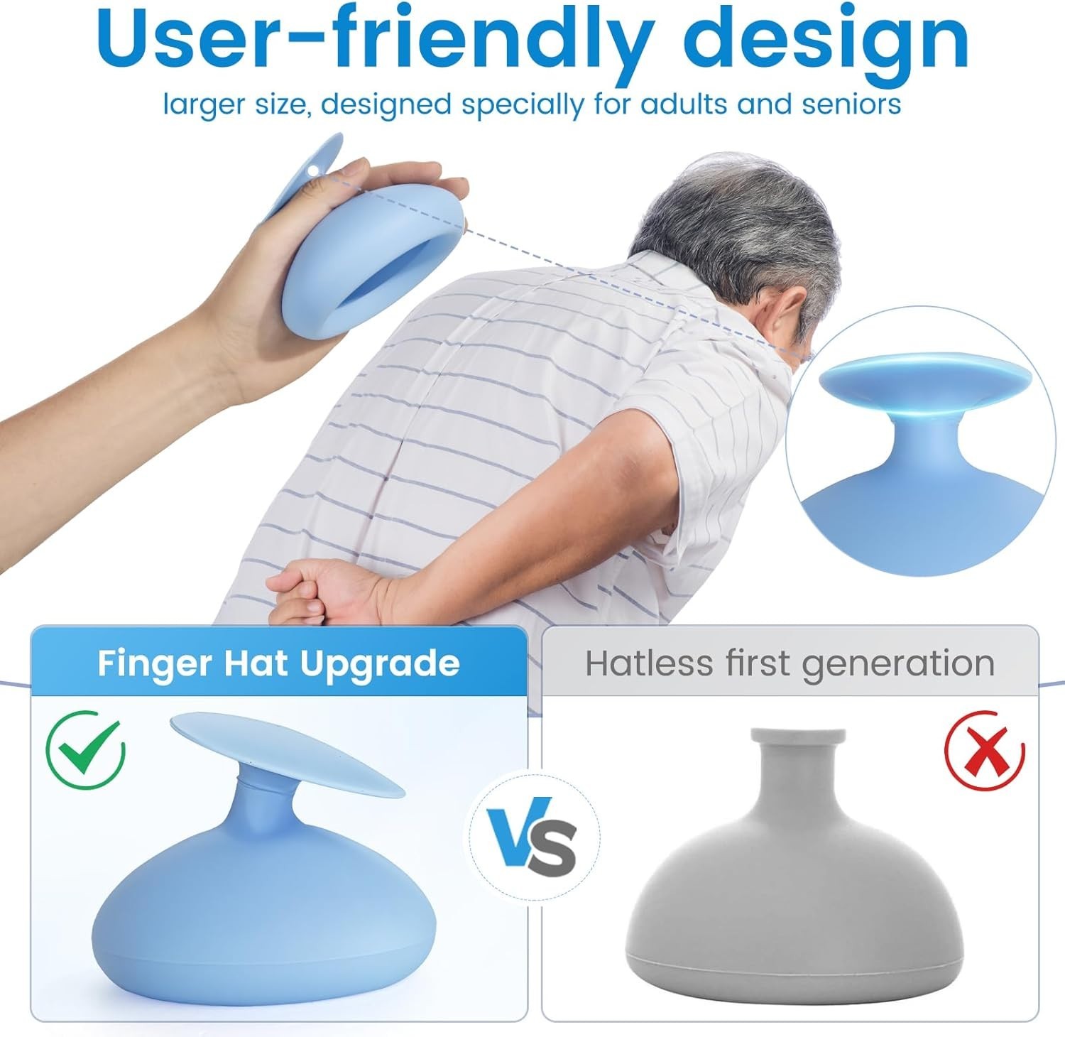 Ergonomic Silicone Percussion Cup for Chest Congestion Relief – 4.3″x3.5″