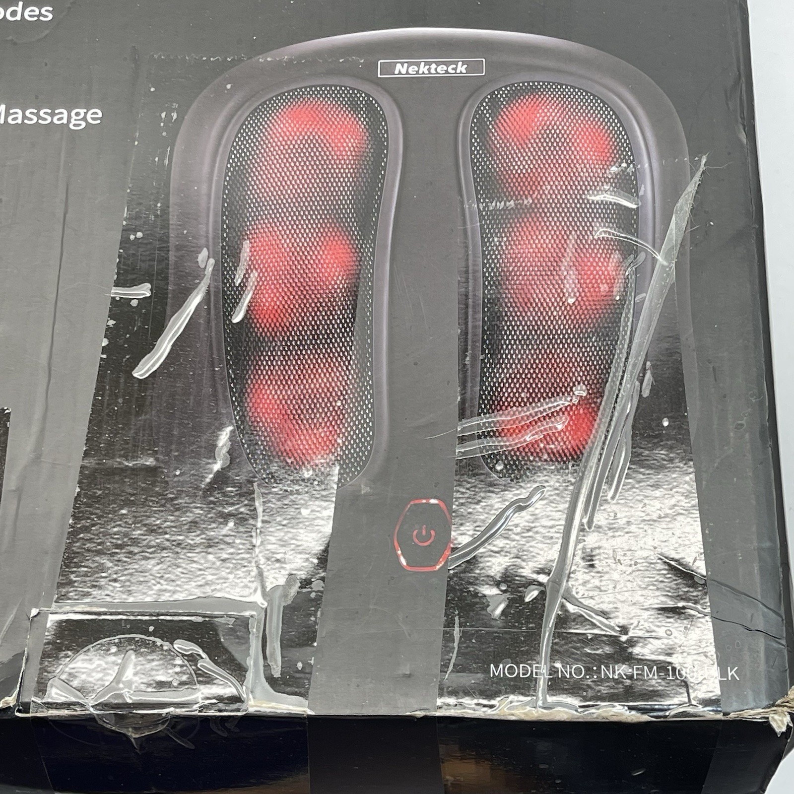Nekteck Foot Massager NK-FM-100-BLK Shiatsu Heat Open Box Test