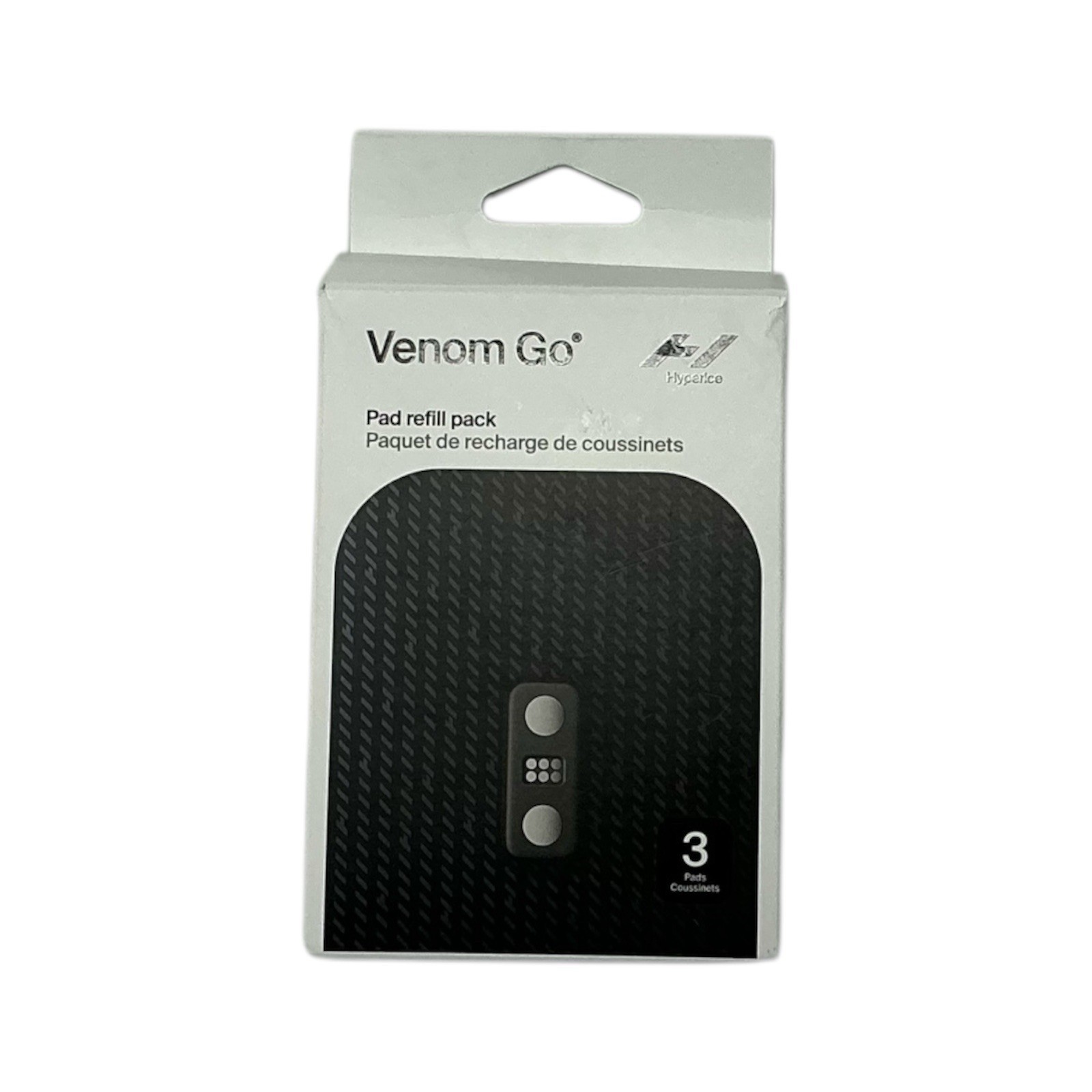 Hyperice Venom Go Wearable Heat + Vibration Pad Refill (Pack of 3) Black NEW