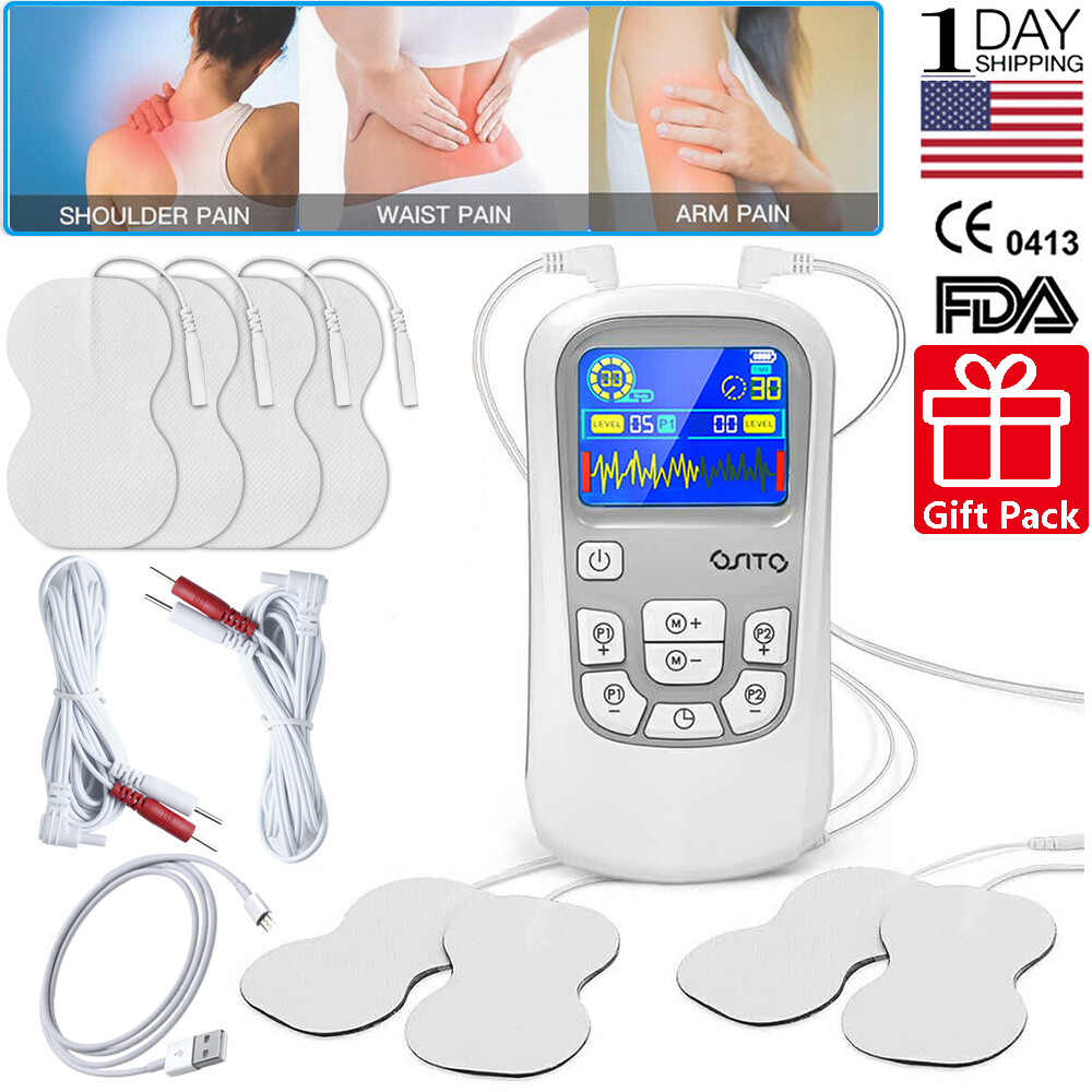 OSITO TENS Unit Muscle Stimulator 2Channel Electronic Pulse Massager Relief Pain