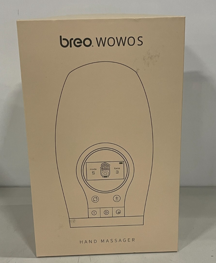 Breo WOWO S Cordless Rechargeable Hand Massager w Air Pressure Heat Compression