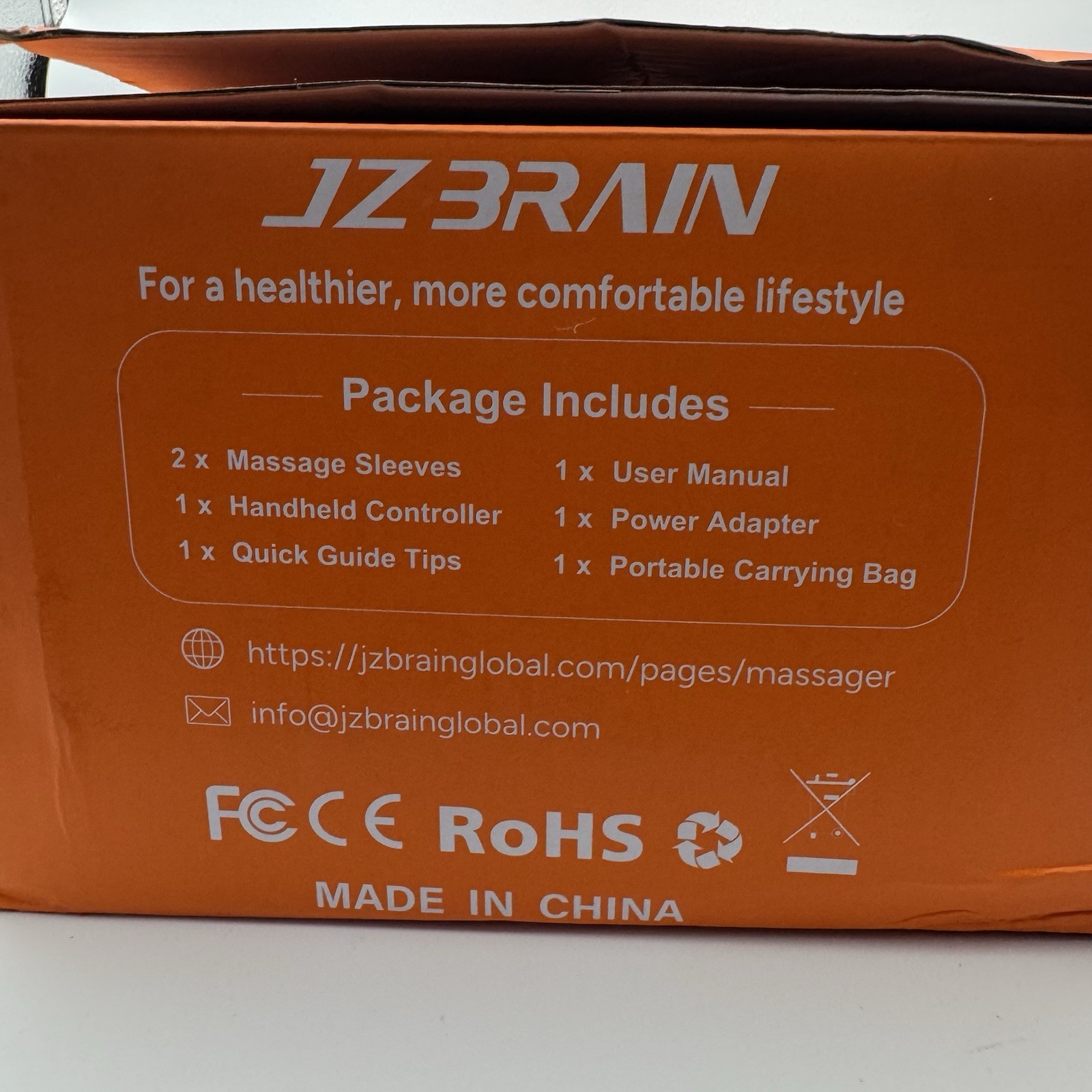 JZBRAIN Air Leg Compression Massager: Rechargeable Foot and Leg Compression