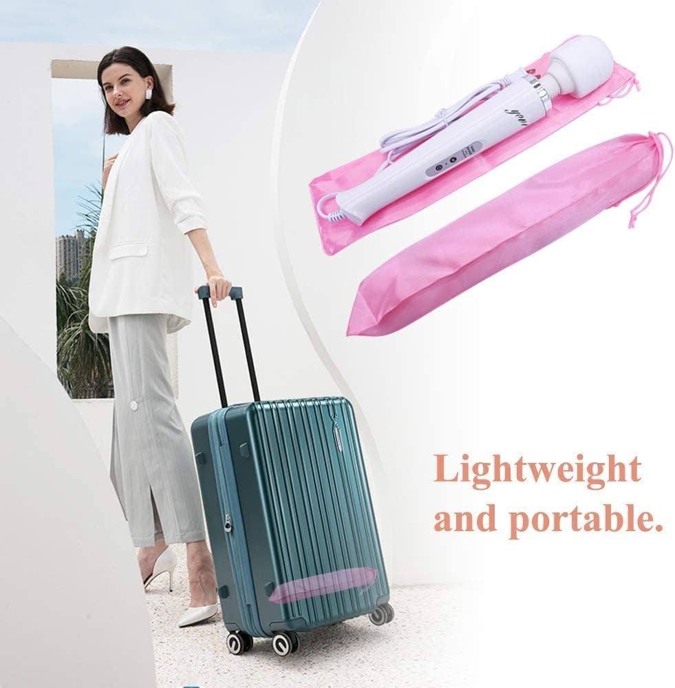 Corded Electric Handheld Massager White 10 Pulsation Settings for Recovery