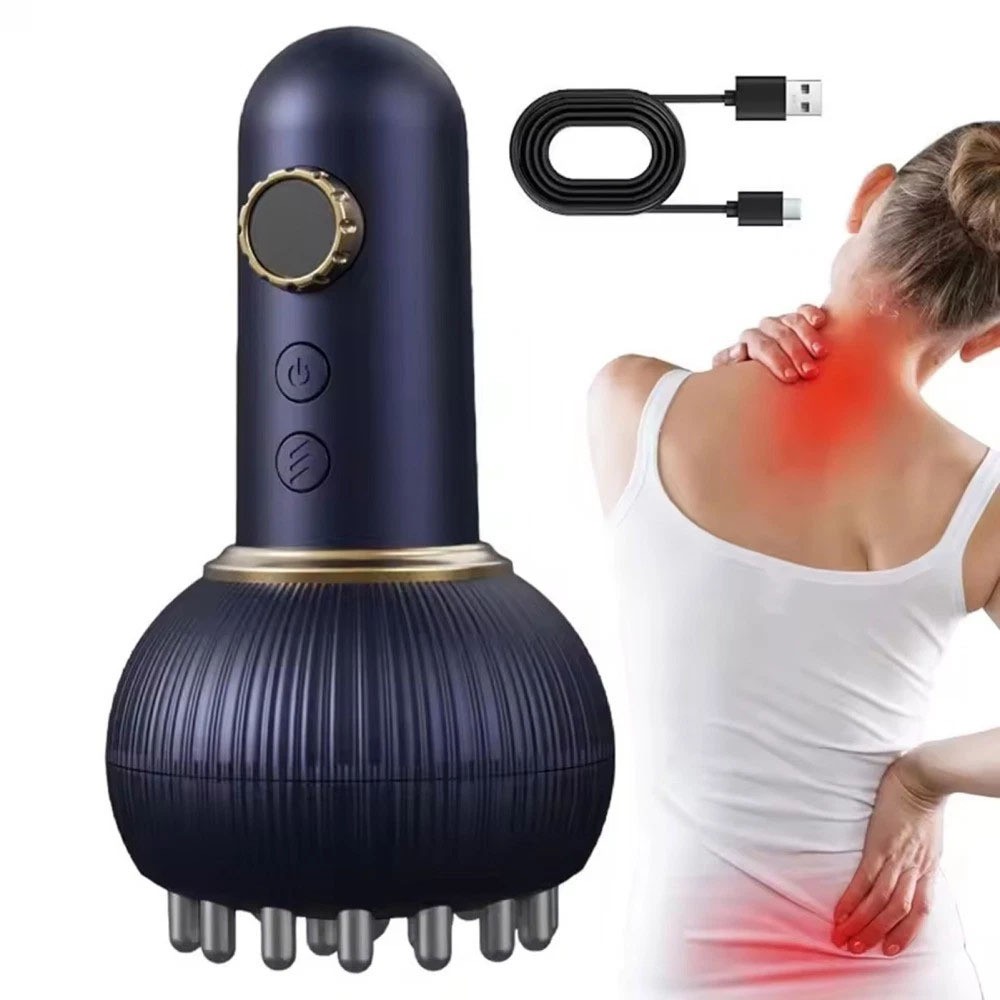 Electric Lymphatic Drainage Machine Meridian Body Massage Brush Microcurrent US