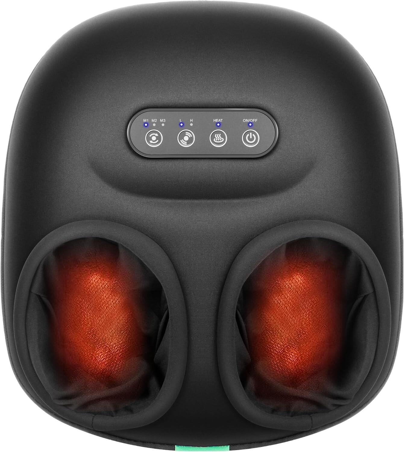 Medcursor Shiatsu Foot Massager with Heat, Deep Kneading Nodes, Black